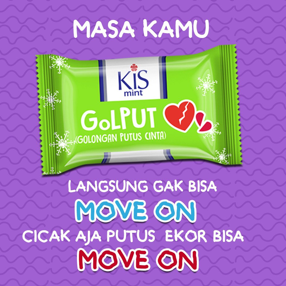 MOVE ON, gaes !!! Tag teman kamu yang sampe saat ini belum bisa MOVE ON.

#moveon #kamu #pemilu #kisedisipemilu #emotipack #permenkis #kismint #permen #permenkismint
