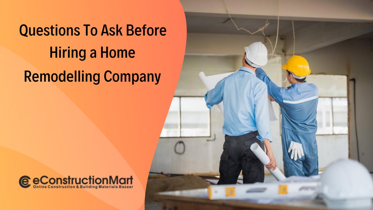 ecmartindia's tweet photo. Questions to Ask Before Hiring a Home #Remodelling Company https://t.co/ktgogCdsJh

#homeremodeling #contractinglicense #homeremodelingcontractors #construction #constructionidea #homedecor #homeconstruction #remodellinghome https://t.co/OEQtTyH1i3