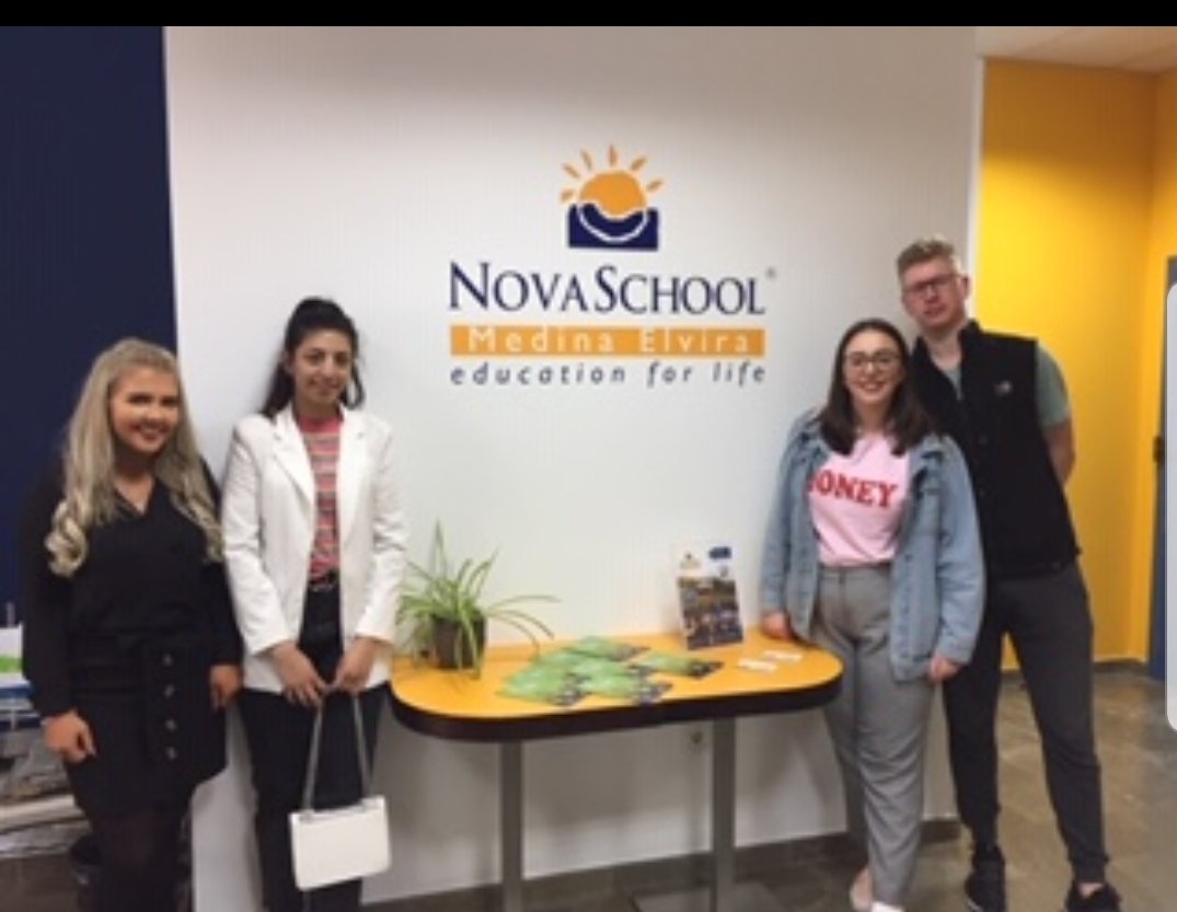 FernandoLSolis's tweet photo. First day of #ErasmusPlus work placement for our students in #Granada. Thanks @Novaschool_ME @Novaschool_es  and @patnovaschool for the opportunity! The perks of studying #Spanish @UniWestScotland 🇪🇺🇪🇸🏴󠁧󠁢󠁳󠁣󠁴󠁿 https://t.co/8B9EgKAmnc
