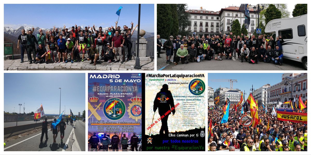 jusapol's tweet photo. Hace un año que se inició la #MarchaPorLaEquiparacion

500Km andando

Gracias a todos por colaborar y sobre todo...

GRACIAS a quienes os echasteis a andar‼️

Policías,Guardias,Familias,Personas que nos quiere y apoya

TODOS SOMOS JUSAPOL y cada vez somos Más 👉🏻 #EquiparacionYa https://t.co/86zBhtOObs