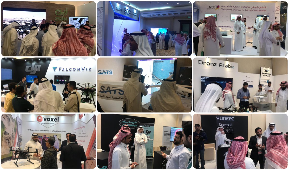 KSAdrones's tweet photo. Halfway Through Day 1! Highly engaging networking Session. 
Here's our Sponsors, Exhibitors &amp; Partners from Saudi Drones Summit and Expo.!

@ZainKSA, @GDC_ME, @STC @STCSpecialized, @DJIEnterprise|@FalconViz, #SATS, @Mohamed_Tufail, @VoxelKSA, @Al_Rimaya, #IntegralDrone #KSAdrones https://t.co/zfBEMZ1lkM