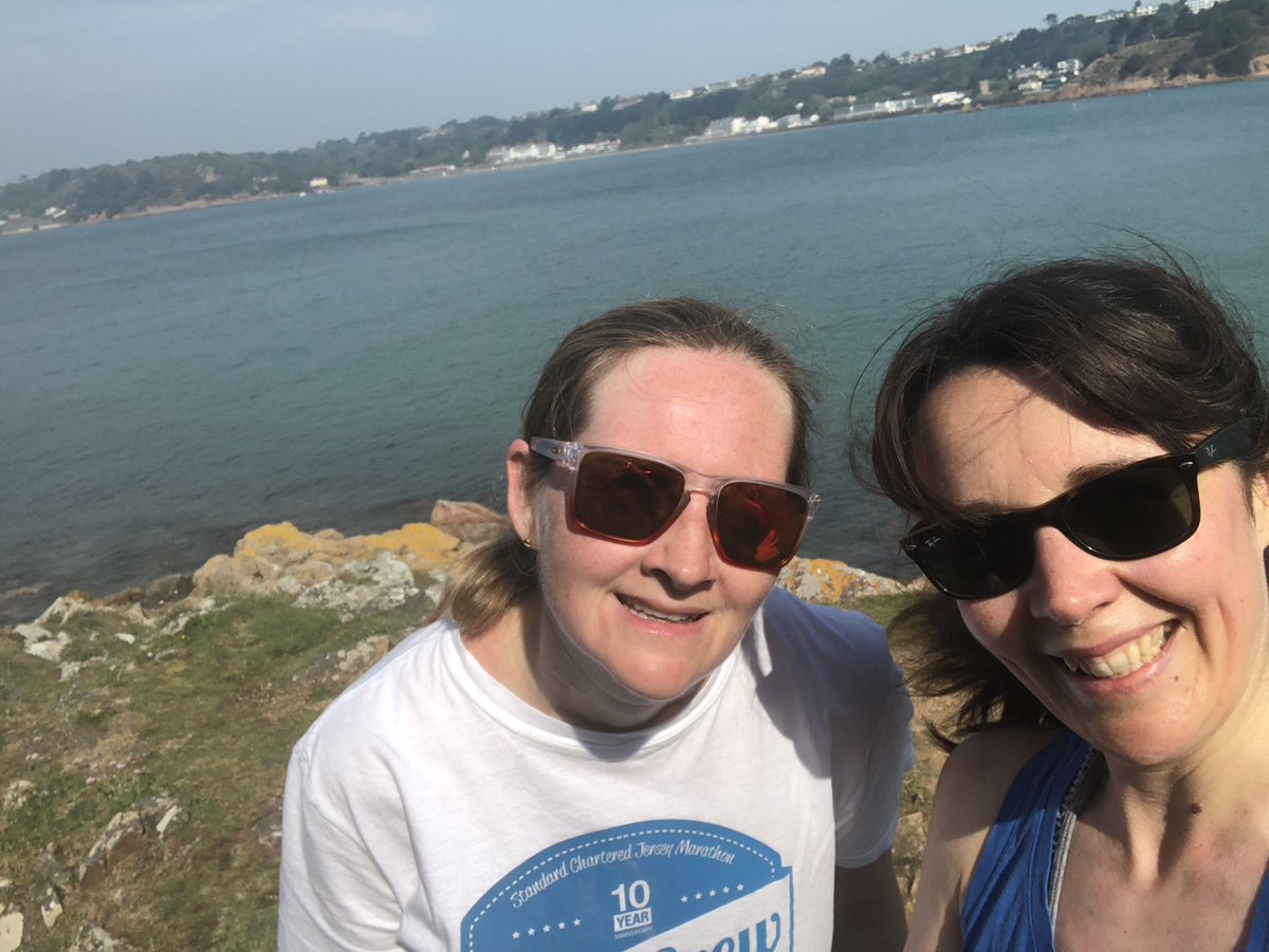 SMcCJersey's tweet photo. Walking out west! Nearly time for the @JerseyMencap South Coast Challenge! ☀️ https://t.co/SFZ1WvTmA4