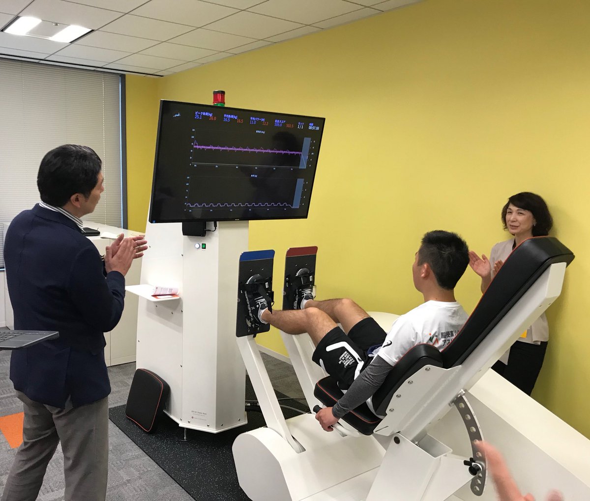 cybermax's tweet image. Top training session with Japan’s Paralympic 200m/400m sprinting talent - Masatoshi Sorimachi. #Tokyo2020 #Olympics #ddrobotec