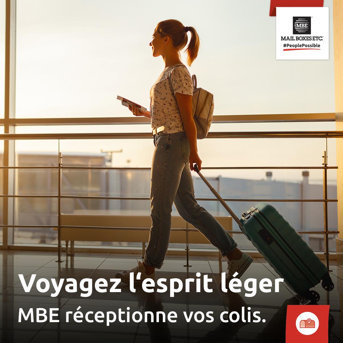 MBEFrance's tweet image. Voyagez l’esprit léger !

Mail Boxes Etc. s’occupe de réceptionner votre courrier et vos colis lors de vos déplacements et peut vous le ré-expédier à l’adresse de votre choix ! 

Découvrez notre service de location de boîtes aux lettres :

bit.ly/2ETqtwB