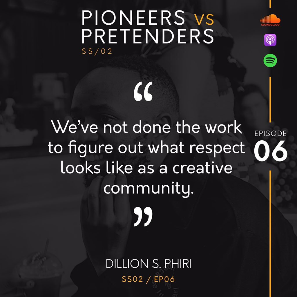 dillionsphiri's tweet image. I said some things about things on @joe_human_’s #PioneersVsPretenders podcast!
Listen on 
Spotify: spoti.fi/2VlCy4U 
SoundCloud: bit.ly/2IM2Y9q
Apple Podcast: apple.co/2viRD8E.

#ItsTimeToListen 

📸 @benmoyo_
