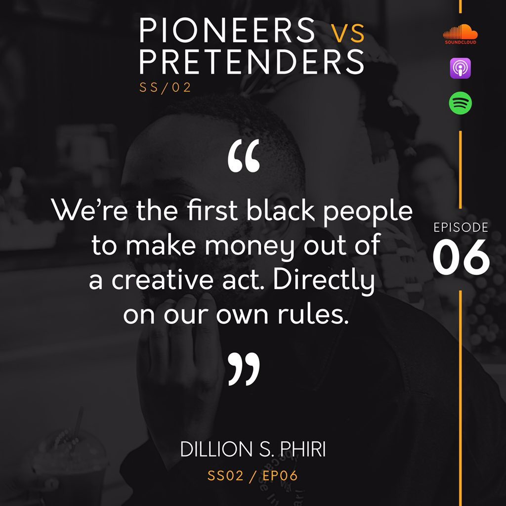 dillionsphiri's tweet image. I said some things about things on @joe_human_’s #PioneersVsPretenders podcast!
Listen on 
Spotify: spoti.fi/2VlCy4U 
SoundCloud: bit.ly/2IM2Y9q
Apple Podcast: apple.co/2viRD8E.

#ItsTimeToListen 

📸 @benmoyo_