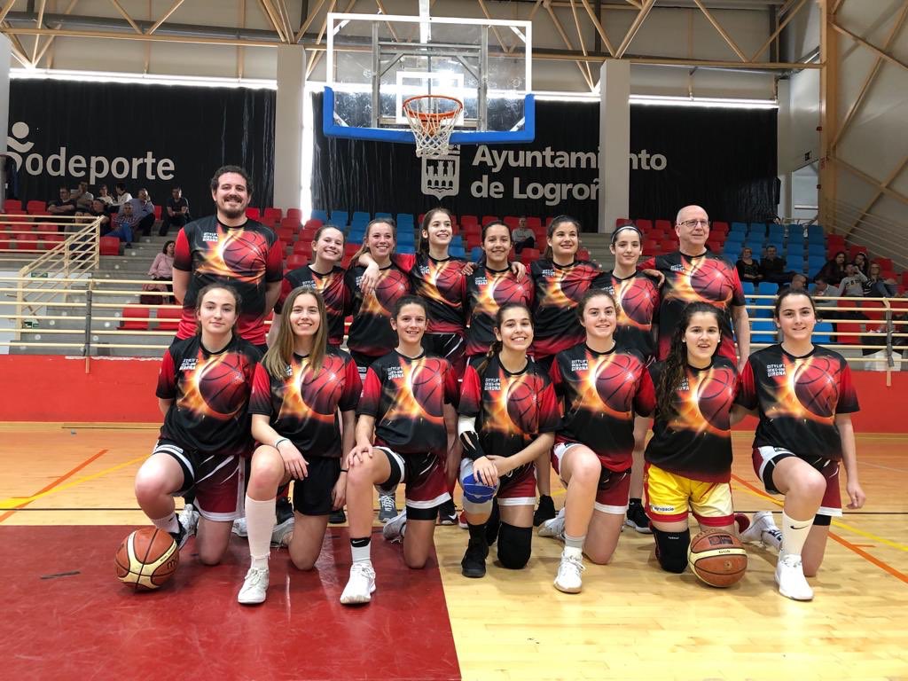 geieguni's tweet photo. 🔴⚫ Torneig Ciutat de Logroño | El Citylift Cadet Vermell acaba en 9a posició  a Logroño. Un triple empat a la fase de grups ( 5 victòries i 1 derrota) deixa a les del Vermell sense opcions per optar al títol. 🏀 https://t.co/3pMrzxbpao