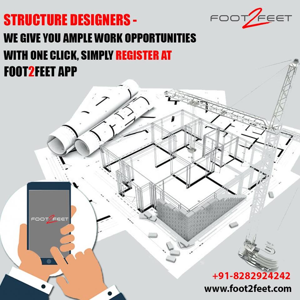 Foot2Feetpune's tweet photo. Structure Designers -­‐‑ we give you ample work opportunities with one click, simply register at foot2feet app.

#foot2feet #structuredesign #architecture #architects #design #buildingdesign #foot2feetapplication #androidapplication https://t.co/ibFZp1gT5P