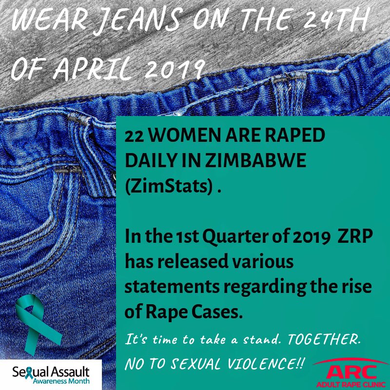 AdultRapeClinic's tweet photo. Why is Sexual Assault an issue? Why are you being encouraged to participate on #DenimDayZW? #letstakeastand #endrape https://t.co/UloTOMq0WW
