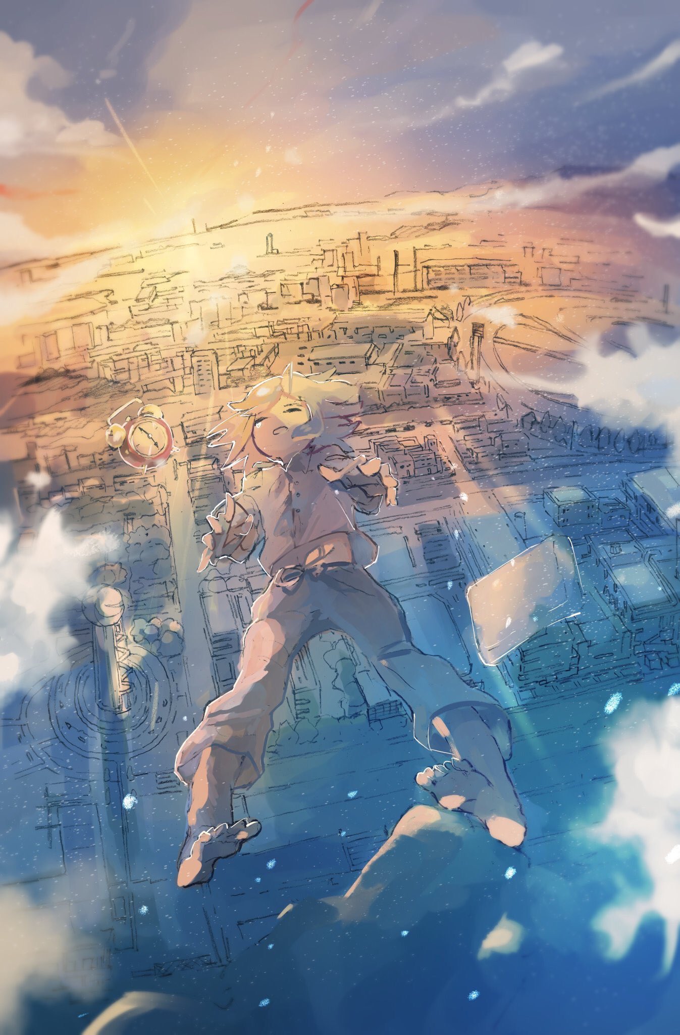 تويتر 津島ソラ على تويتر 街を見下ろすイラストのまとめ T Co Klunh7uyld