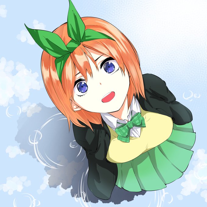 シマさんがTwitterに投稿した中野四葉(五等分の花嫁)のイラスト。