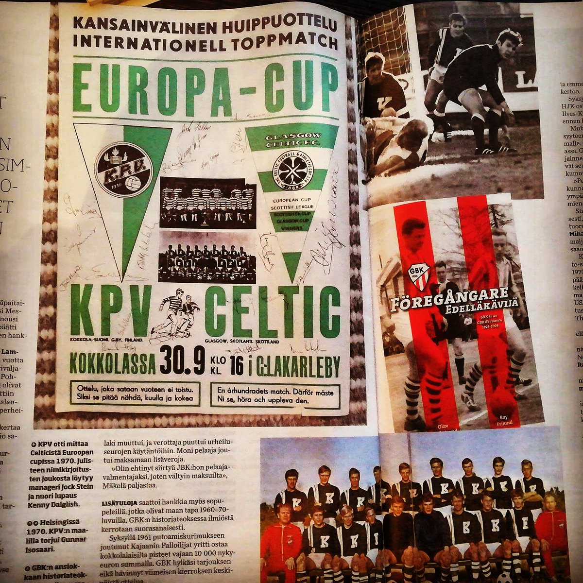 Parasta juuri nyt! #palloveikot #kpv #gbk #Veikkausliiga #historiaa #CelticFC #uusikausi