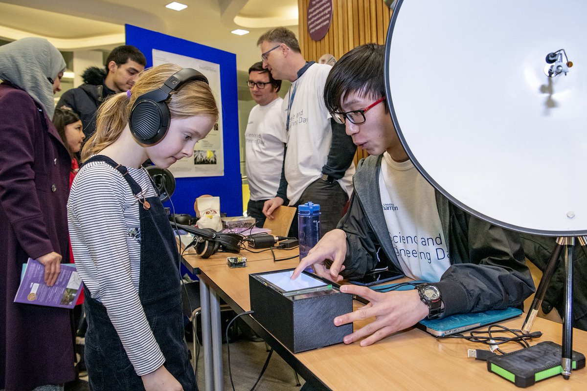 UoSEngineering's tweet photo. In case you missed it: A primary school girl’s innovative idea to help her dad with a hearing impairment has inspired an engineering team at the University of Southampton to build and demonstrate a ‘Super Hearing Dish’: https://t.co/I7bN6UK8Pn https://t.co/TKuilYAZd8