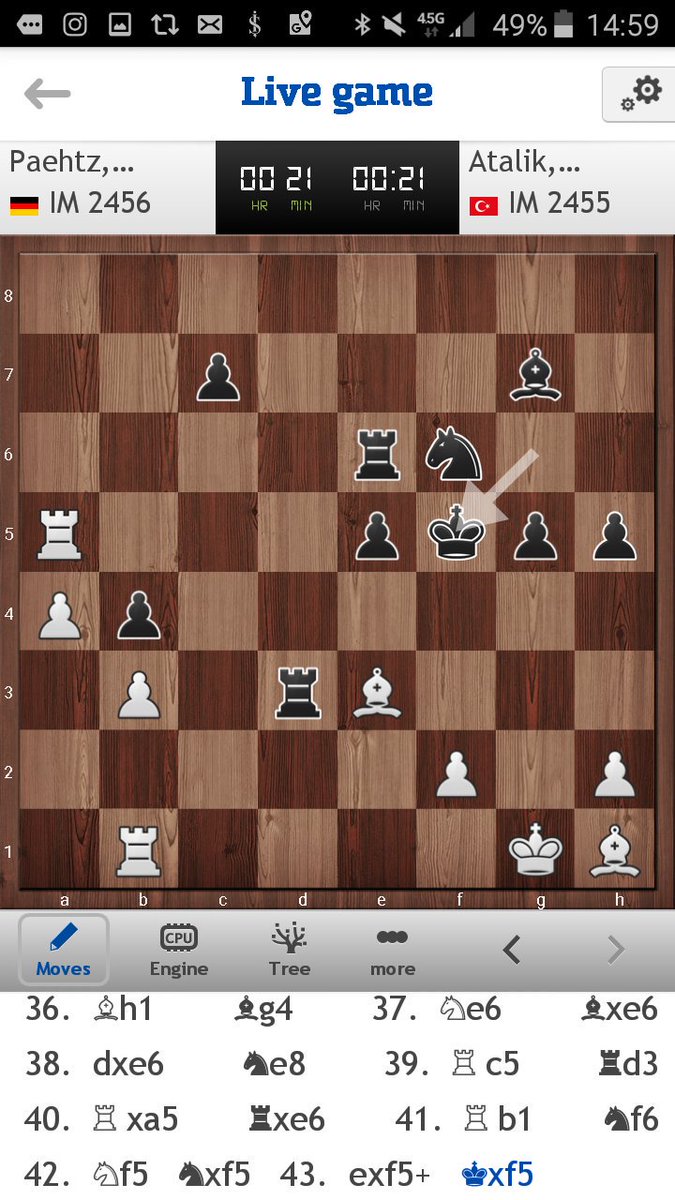 Paehtz-Atalik is a very complicated battle although Elisabeht Paehtz has better chances in the long term with two bishops and a-passer #ewicc2019 #chess