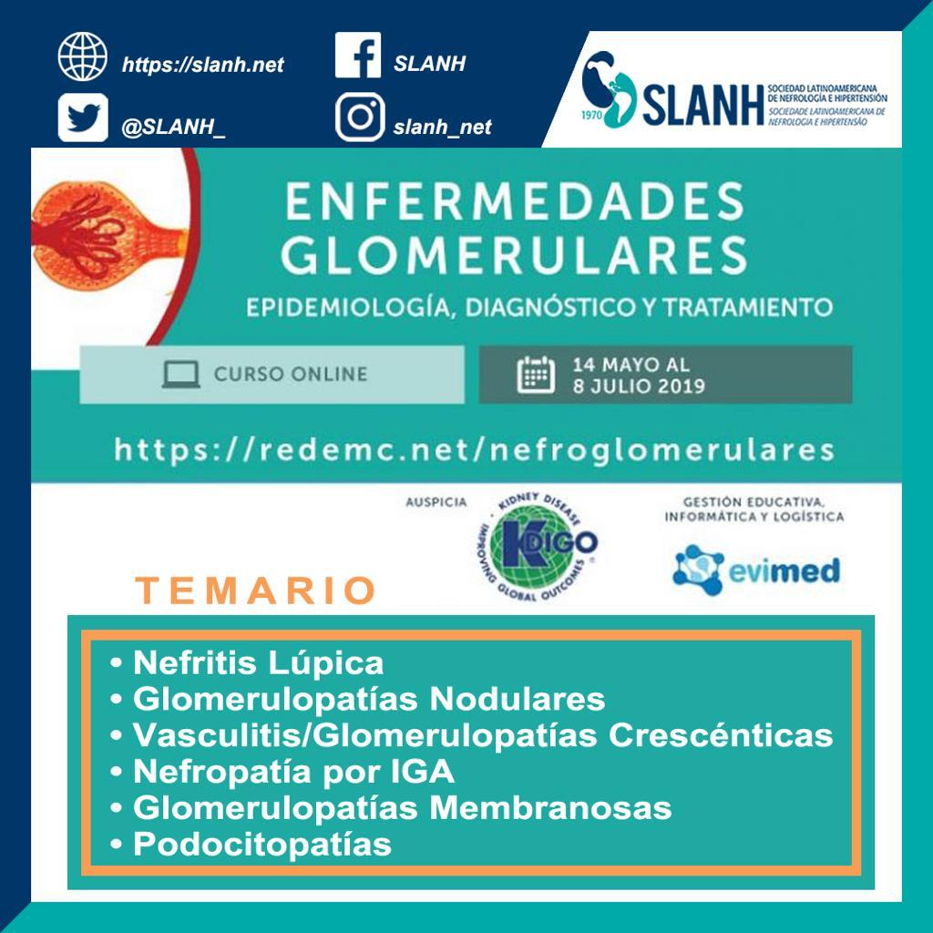 SBNefrologia's tweet photo. É mês que vem! O Curso Online sobre "Doenças Glomerulares" se inicia no dia 14 de maio e está com temas muito interessantes. Acesse: https://t.co/mByQdStAyj e saiba mais!
#SBN #Evimed #Nefrologia #DoençasGlomerulares #Maio https://t.co/DeKjtLZlcw