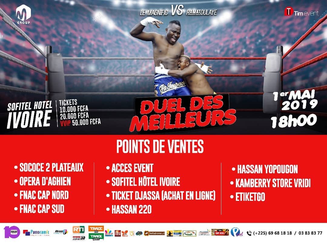 PulseCoteIvoire's tweet photo. N’oubliez pas ce 1er Mai le duel des meilleurs avec @ramatoulayedj1 et @lemagnific.premier du côté de l’hôtel ivoire. #mgroup #timevent https://t.co/C1nvGdoifH