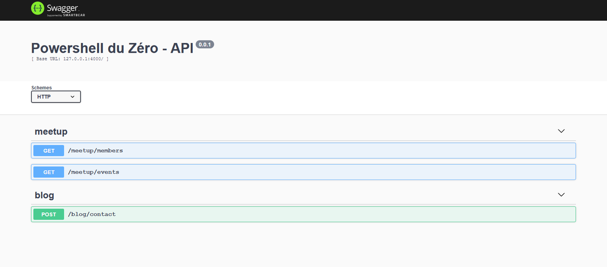 PowershellZ's tweet photo. API en cours de création, nous utiliserons cette API #Swagger pour rendre notre site internet dynamique 🙃 https://t.co/6uan1jORp4