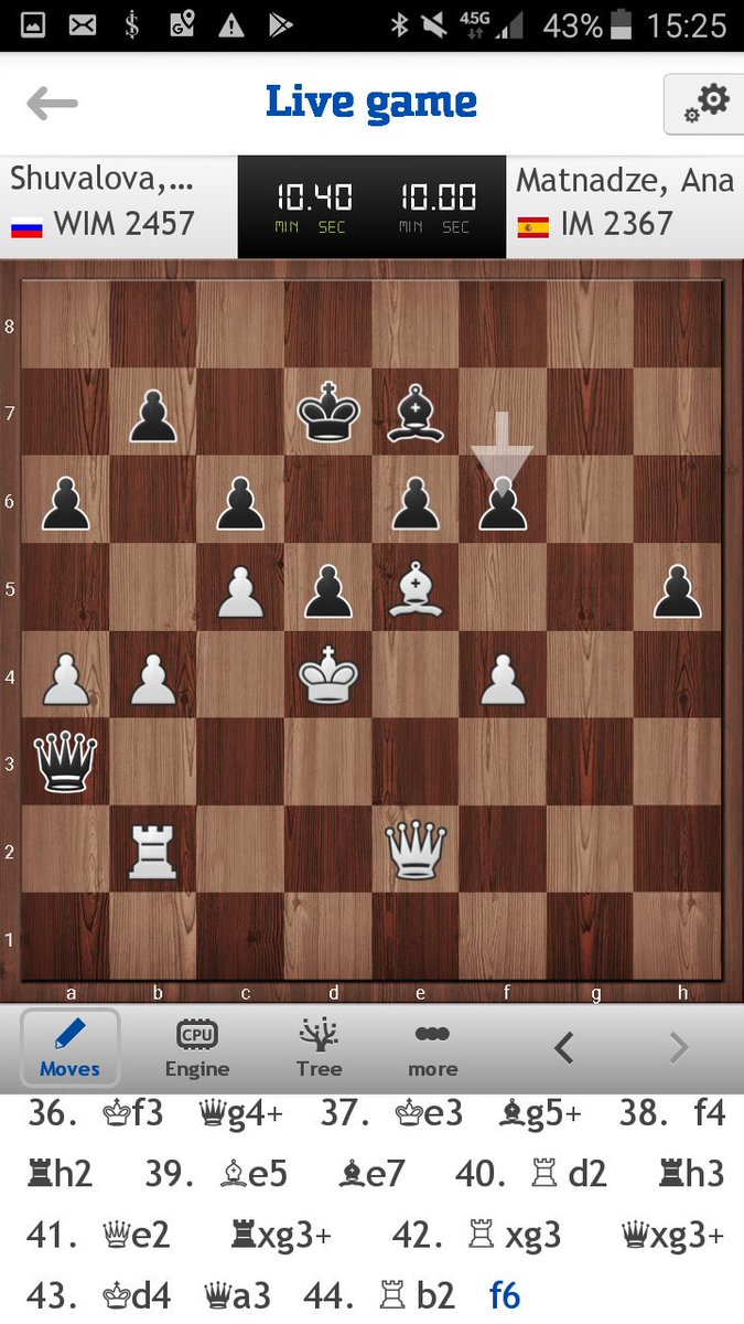 Matnadze goes for mate. After Bb8 b6 will follow with mate threats on c5! #ewicc2019 #chess