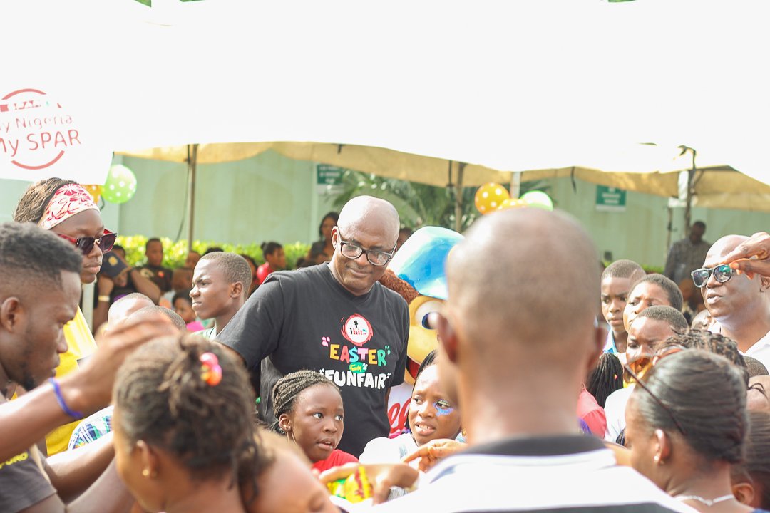 HitFMCalabar's tweet photo. Celebrating April borns at the #EasterFamilyFunfair 2019 including Our CEO, @ugbe_patrick who turned a year olded on the 21st!😊 https://t.co/ELo5U3019D