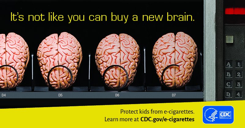 E-cigarettes contain nicotine, which can impact learning and memory. Learn the health risks of e-cigarettes for kids, teens, and young adults: bit.ly/2W7BkHy
