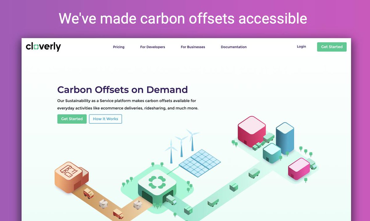 n8sch's tweet image. I’m really excited today (Earth day!) to announce the launch of Cloverly. It’s an API that makes carbon offsets more accessible to developers. Check out our post on product hunt. producthunt.com/posts/cloverly and visit cloverly.com. @getcloverly