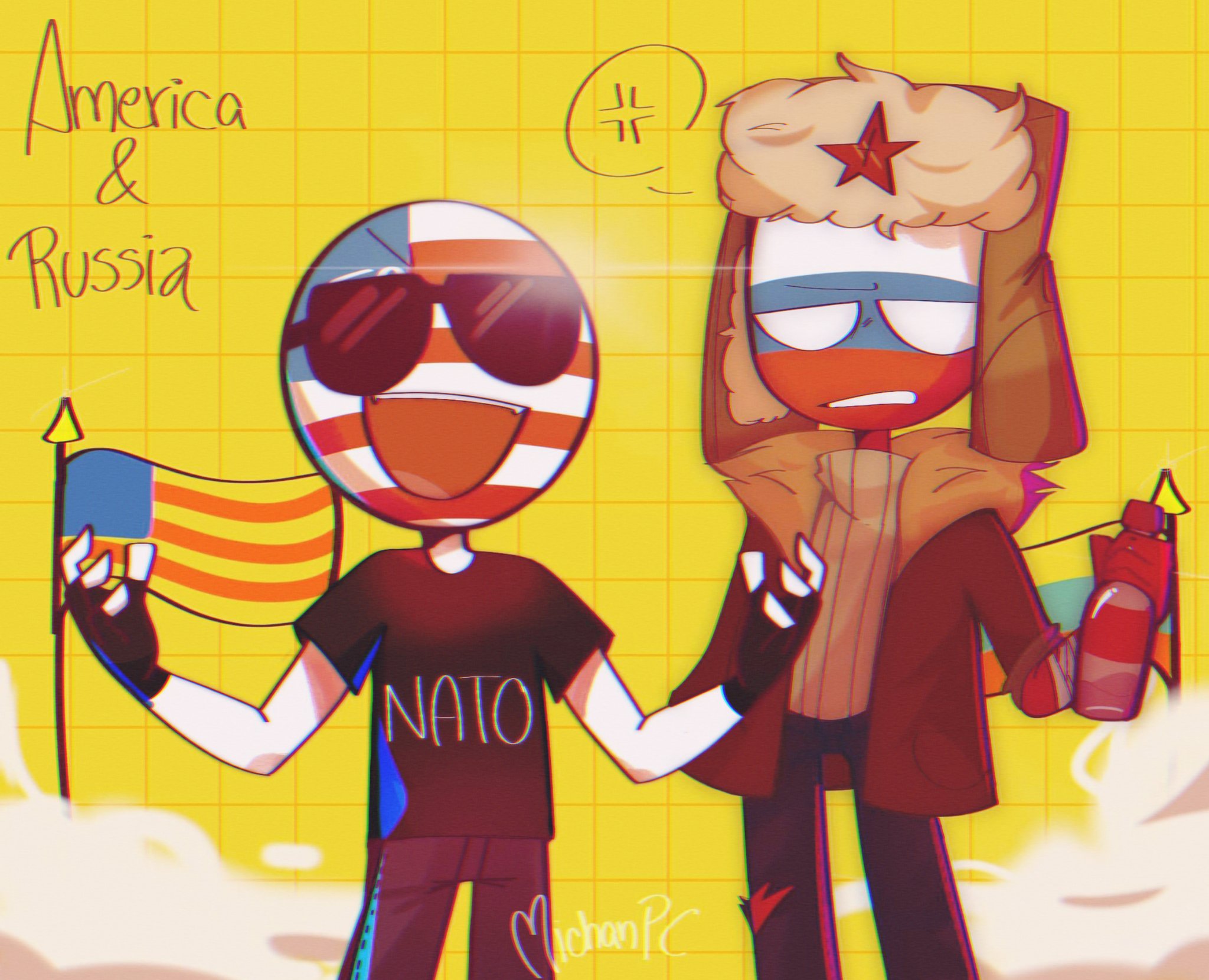 ✨ Commissions open!✨ on X: America and Russia . . . countryhumans  CountryHumans fanart Countryhumansrussia countryhumansamerica procreate  digitalart t.coUJol4SEbCP  X