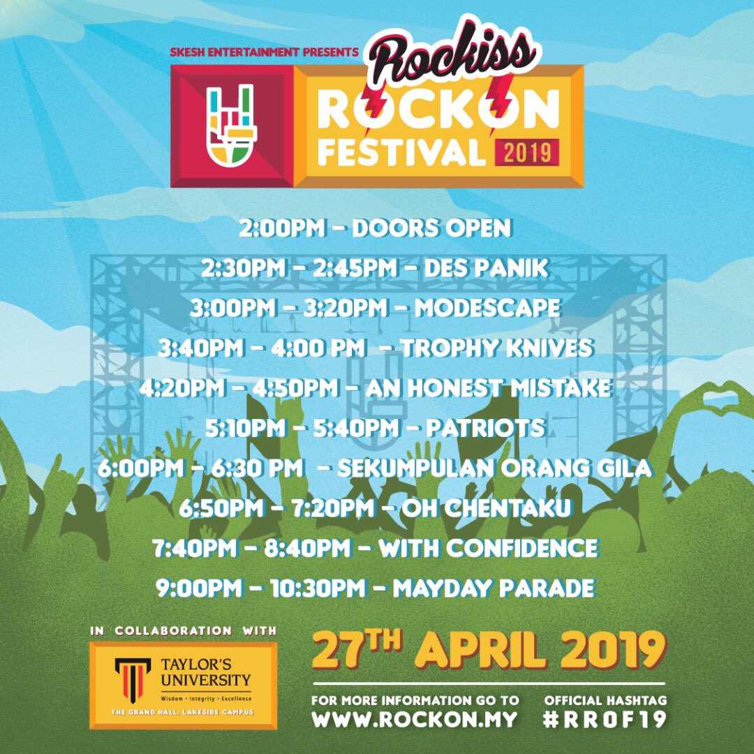 #RROF19 set times are out!

5 days to go till the big day. Are you guys ready? 🤘🏻✨