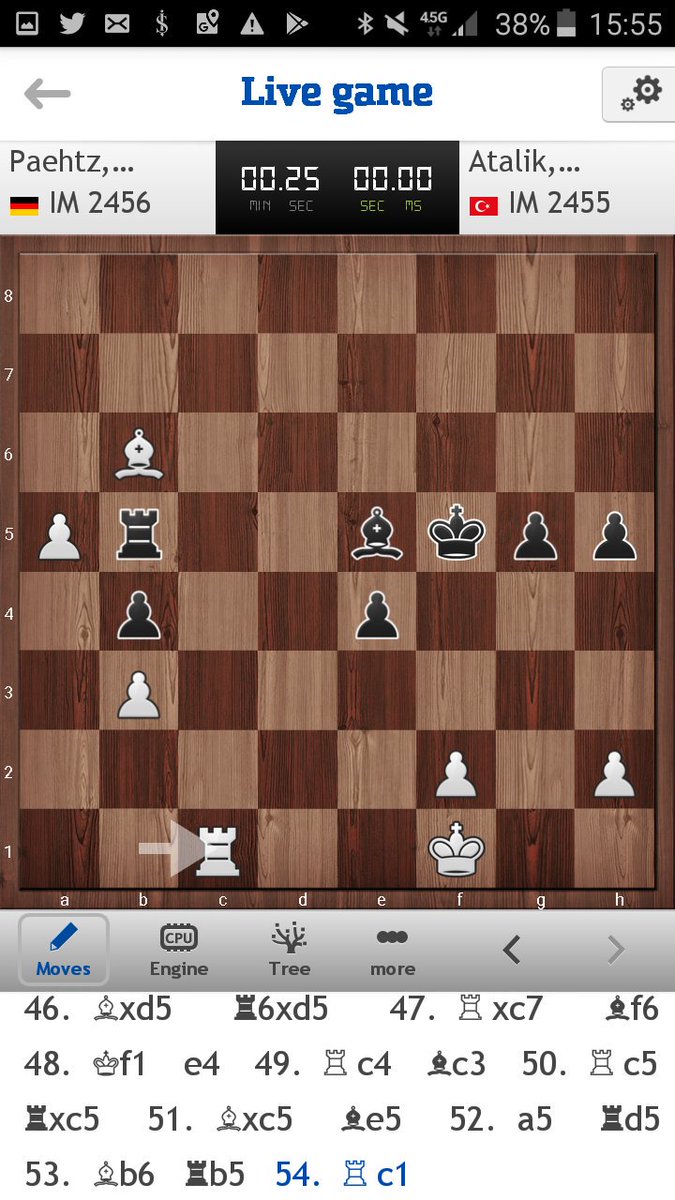 Paehtz still with advantage. This is a clash worthy of the final round. #ewicc2019 #chess