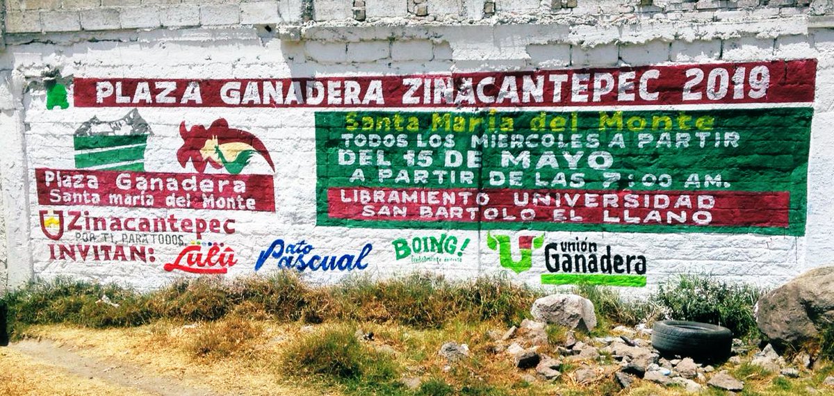 Excelente inicio de semana, los esperamos el 15 de mayo en la nueva Plaza Ganadera de Zinacantepec. #DesarrolloProductivo