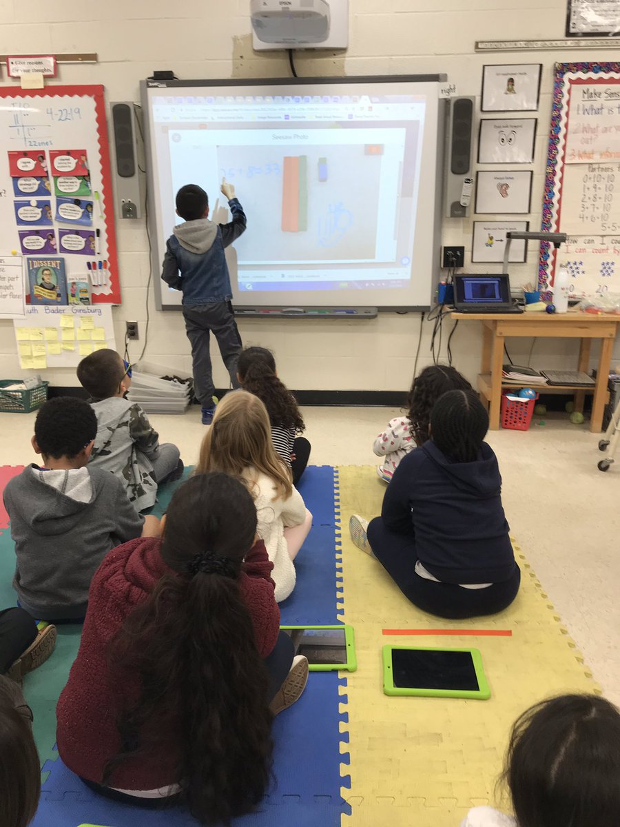 Using <a href="/quizizz/">Wayground (formerly Quizizz)</a> to review &amp; <a href="/Seesaw/">Seesaw</a> to explore new content w/ tens and ones this morning in math! #eeslearnandlead