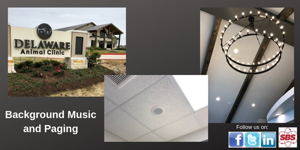 SWBldgSystems's tweet photo. Small local sound project.

Bosch commercial ceiling loudspeakers are great for background music and announcements, they pair aesthetically well with new architecture compared to over-the-counter products.

#Bosch #commercial #loudspeakers #music #local #SETX #Beaumont https://t.co/j9S3ZUJnRF