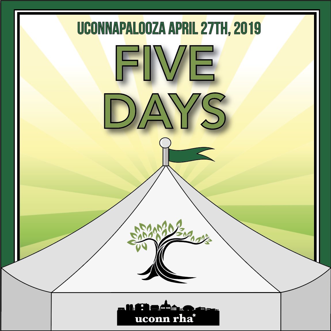 Happy Earth Day 🌎 UConnapalooza is focusing on sustainability this year with fun sustainability activities and student groups to keep us all informed! Only five days away— get excited!