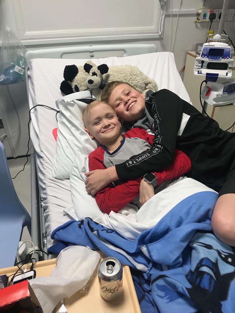 Sadly not the Easter that Nina and Russ had planned for Harry and Oscar. Harry has spent all week in hospital with high temperature and infection which we hope is now under control. #stillsmiling #family
