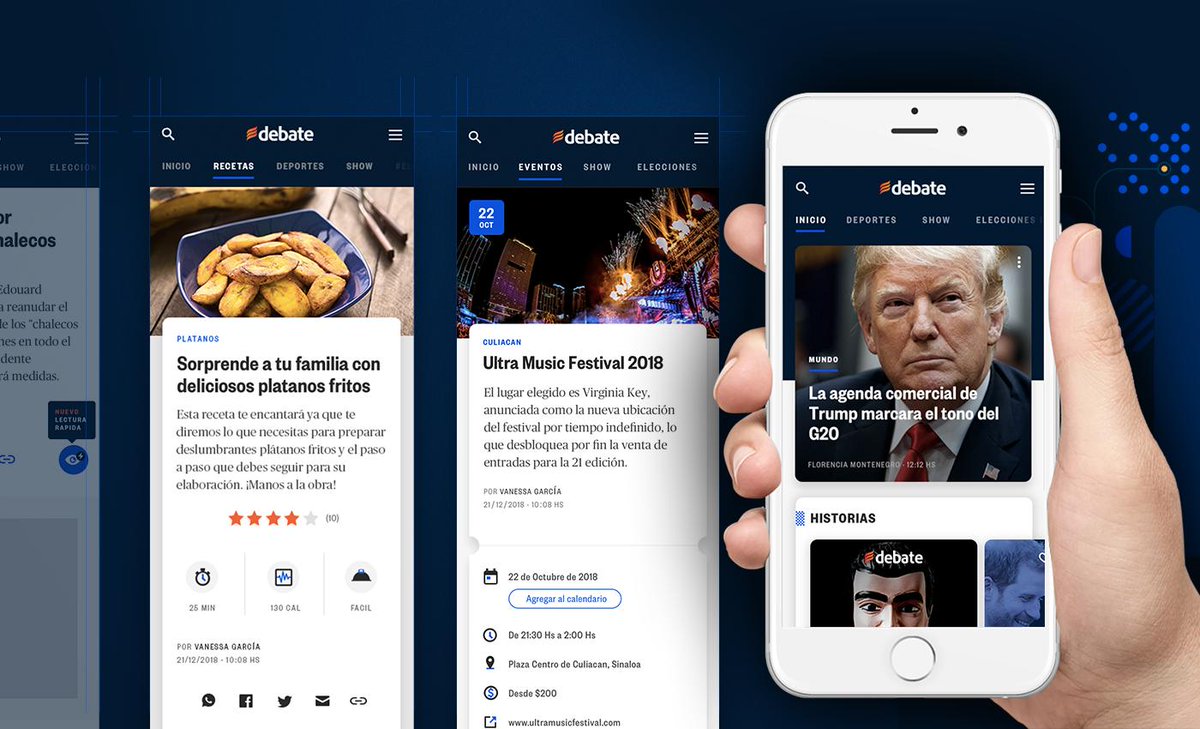 Ya estamos online con la versión 4.0 de Debate, debate.com.mx el medio digital de mayor crecimiento en México de los últimos cinco años. linkedin.com/pulse/nuevo-de…  #ux #ui #design #desarrollo #javascript #performance #cmsmedios