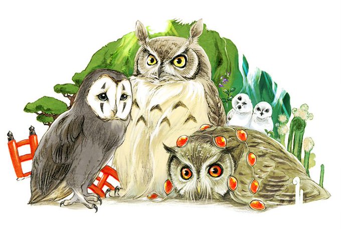 さよなら平成、春のジブリ祭り、

ごっこをするフクロウさん。 