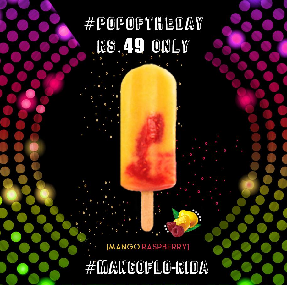Discopopsindia's tweet photo. Pop with #MangoFloRida today for Rs.49/- only. 
Let's make Mondays a little more delicious with our season's special Mango Raspberry Popsicle
#POPoftheday offer valid across all #DiscoPops Outlets

#DiscoPopsIndia #Summer #OfferOfTheDay #MondayMotivation #DealOfTheDay
#Popsicle https://t.co/UCmHzJFUVg