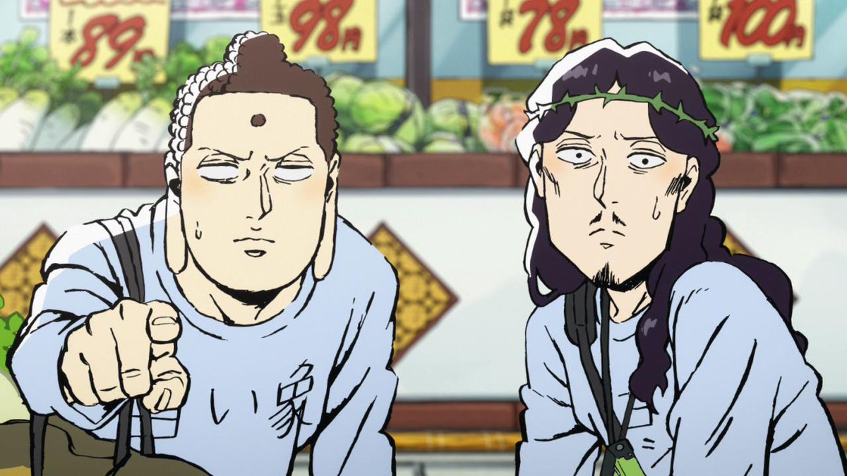 Sow 新作出すよ イエス ねぇ ブッダ このアニメさ ブッダ 梵天さんと帝釈天さん 打ち合わせが 企画会議が って言ってたけど このことだったのか イエス なにげに自分たち一番目立つポジにしているよね なむ