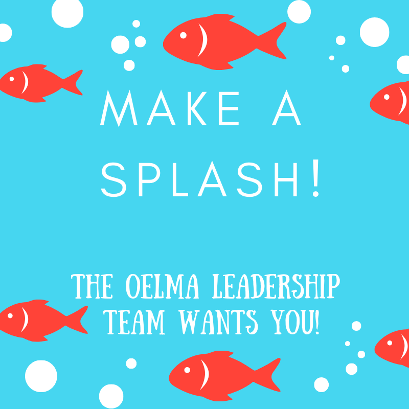 mrsmediatech's tweet photo. 4 days left to "dive in" &amp; nominate yourself for the OELMA  Board!
Candidate Profile Forms are due Fri, April 26, 2019. 2020 Open positions: VP, Treasurer, Directors to Operations, Regional Reps, Teaching &amp; Learning
Click here to apply: https://t.co/C0ngbekVC4 https://t.co/D8QBCq0Kth