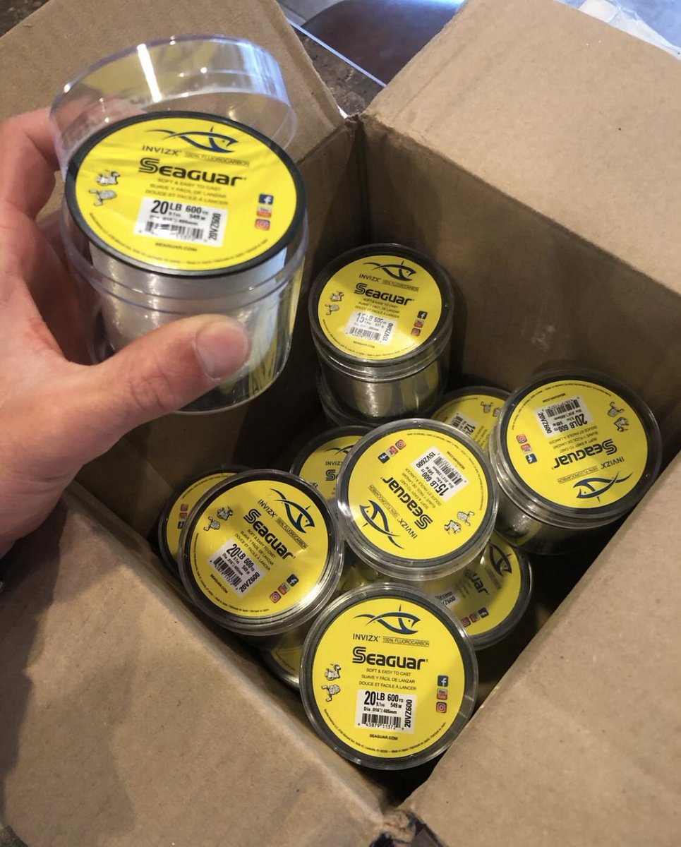 Seaguar InvizX comes in 600 yard spool now and a protective case. Very handy boat size! #seaguar