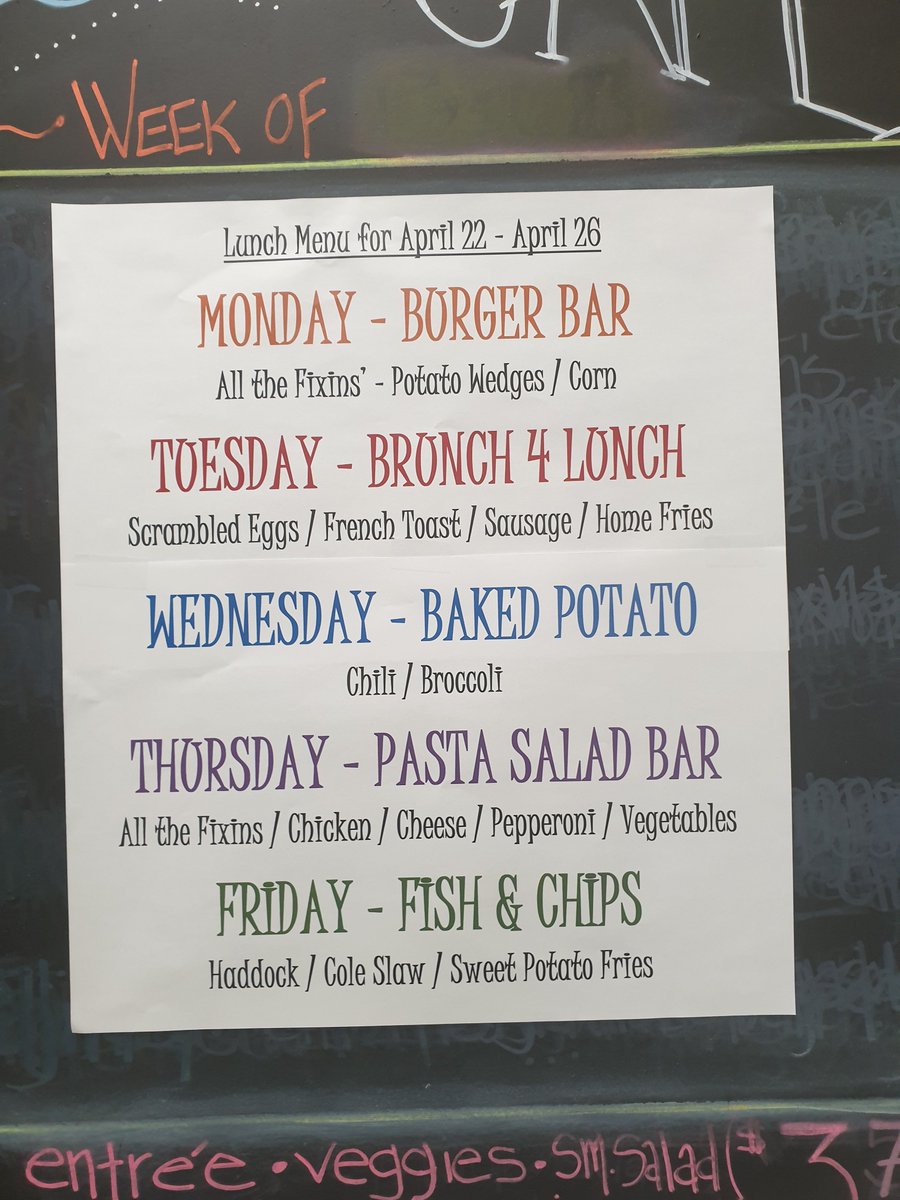 BistroU32's tweet photo. Welcome back from break! This weeks menu is up! https://t.co/MHA3lfDQ46