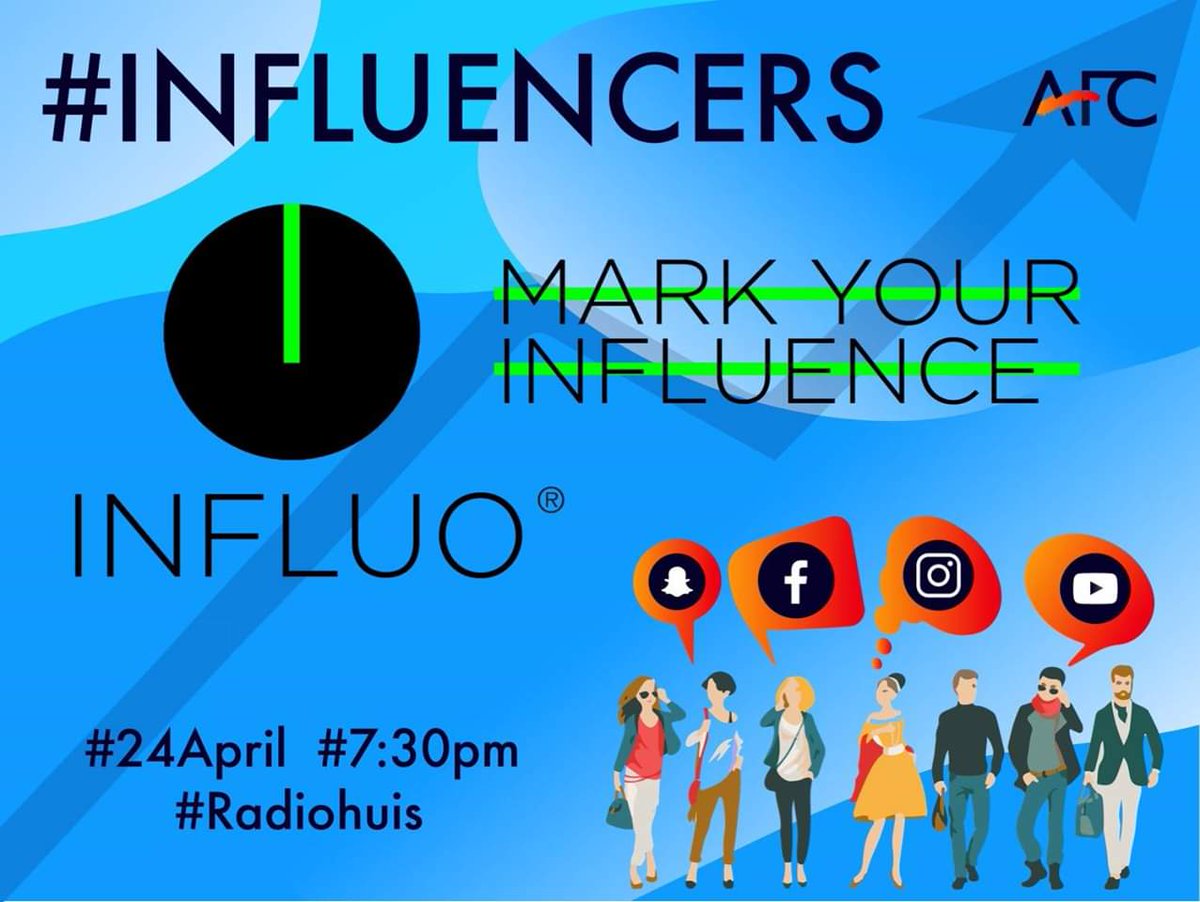 Woensdag organiseren we #influencers‼️ <a href="/influo/">Influo</a>, de 1e spreker, zoekt de ideale match tussen merken en mensen die een relevant doelpubliek hebben opgebouwd. 

Meer te weten komen over Influencer Marketing? Kom dan zeker luisteren! 

➡️ Inschrijven kan via: 
afcinfluencers.eventbrite.nl