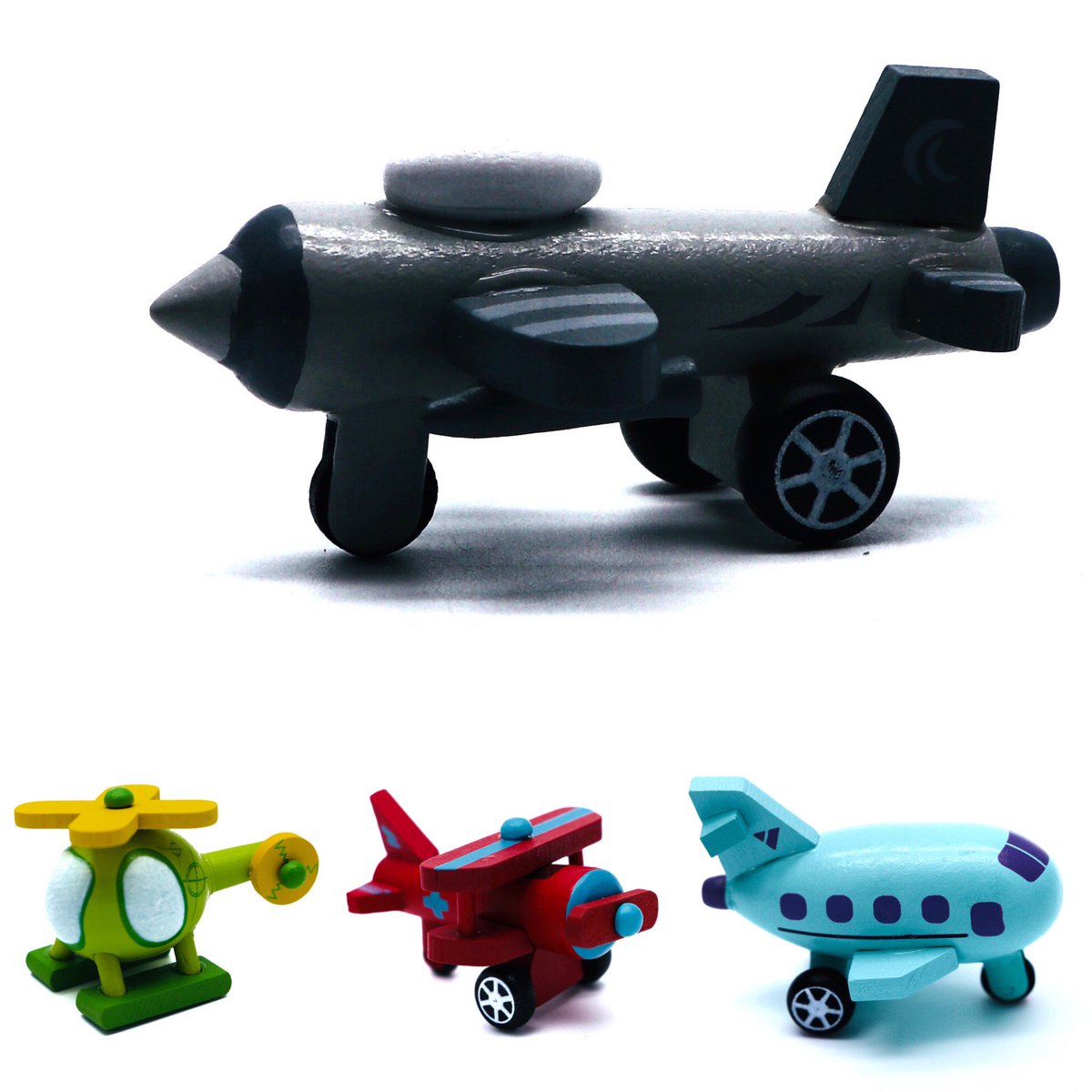 Mini Cartoon Baby Toy Wooden Kids Plane Toy Playset (Set of 4) #1
#planetoy #plane #educationaltoy #toy #toys #woodentoys #organictoys #toyshop #playset #helicopter #airplane #planemodels #toyideas #educationaltoy #toddlertoy #parentchild #intelligence #UStoyshop #toystore