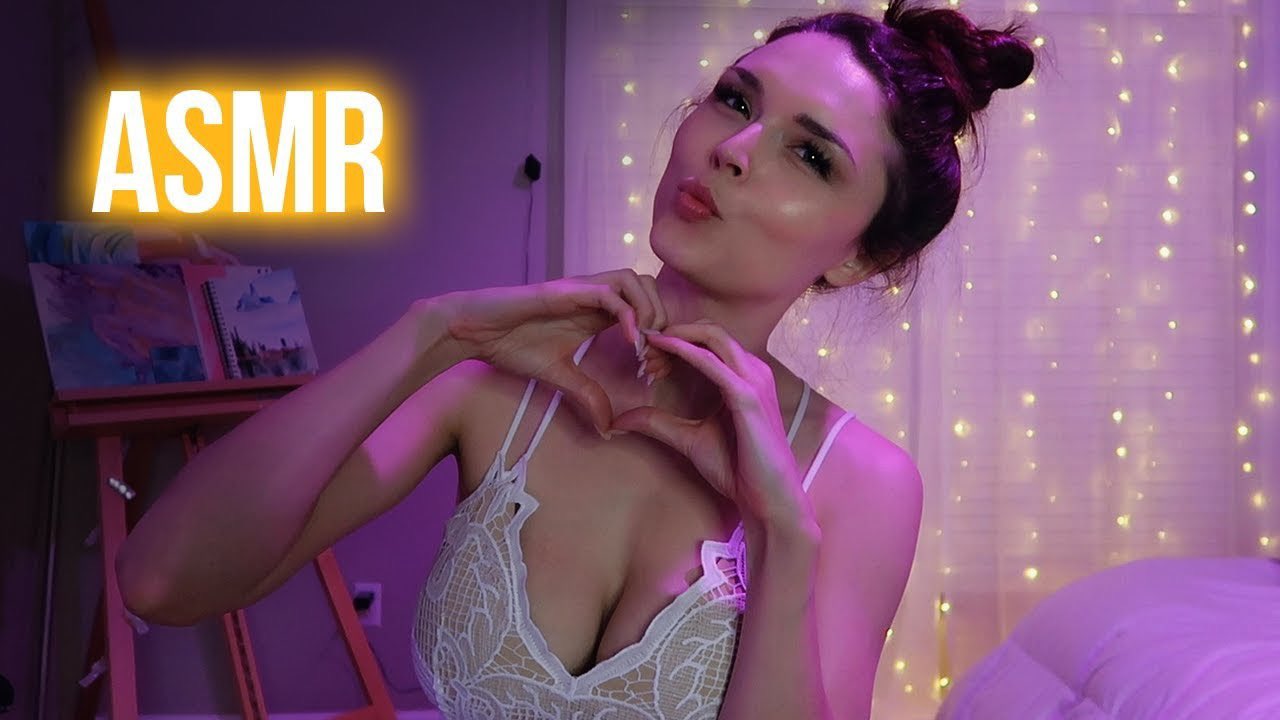 “New #ASMR 💋 Tingly Kisses + Muah Sounds + Whispers + Visual Triggers http...