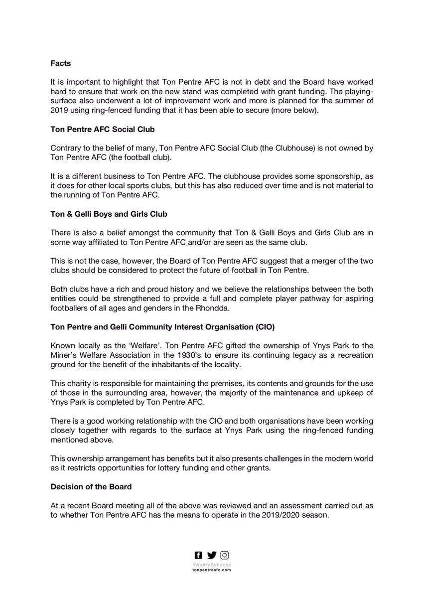 Ton Pentre AFC tweet media