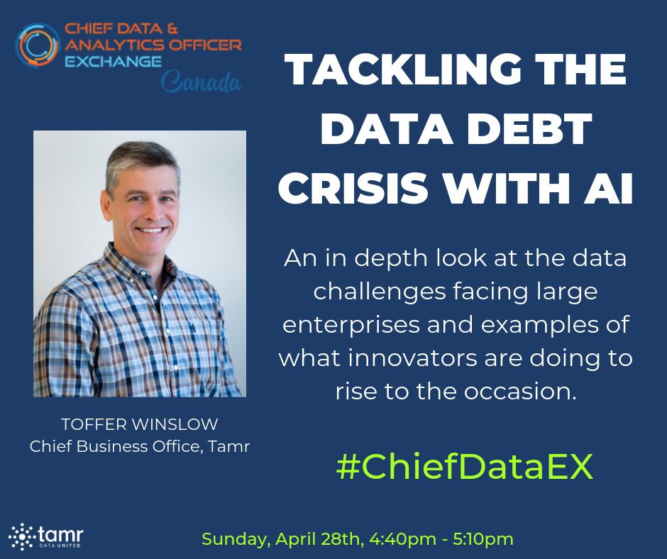 Tamr_Inc's tweet image. We&apos;re excited to be a part of the #ChiefDataEX this month in Toronto -- come meet us there! ed.gr/bieas