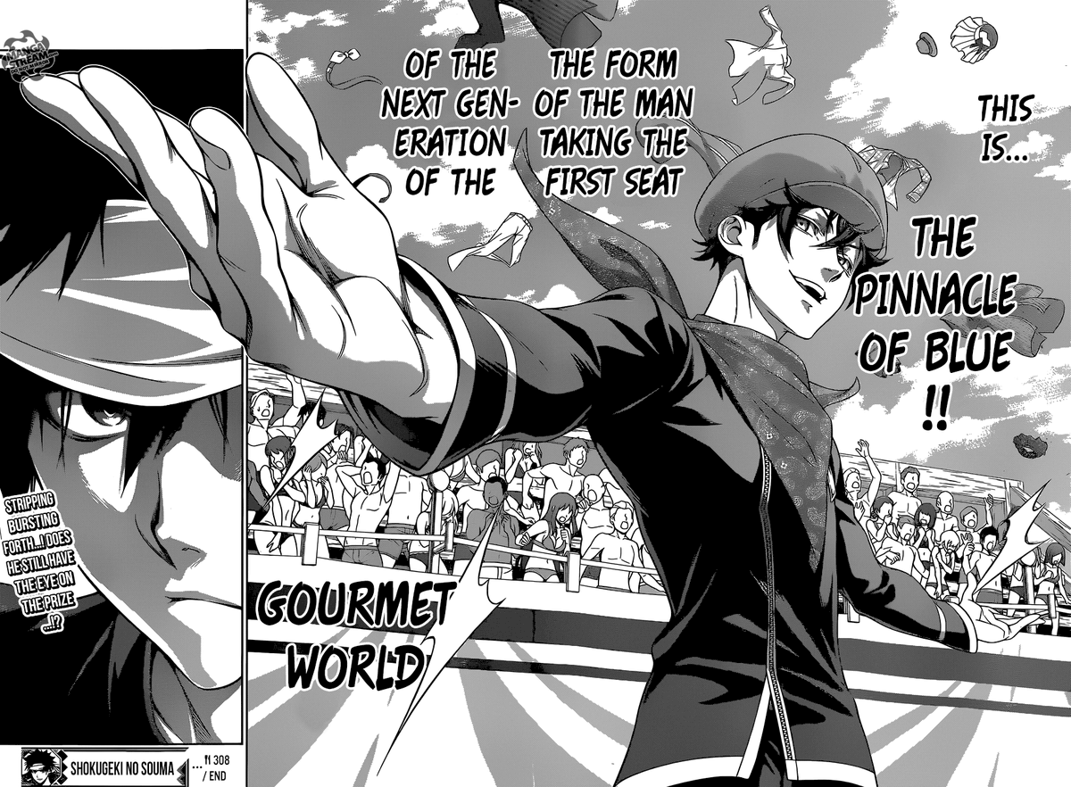 Hiyori Chan Review Of Chapter 308 Everyone Is Losing Hopes On Soma I Think Tsukudayuto Sensei Want To Make This Suspenses Please Sensei Make Soma To Win All Of Fans