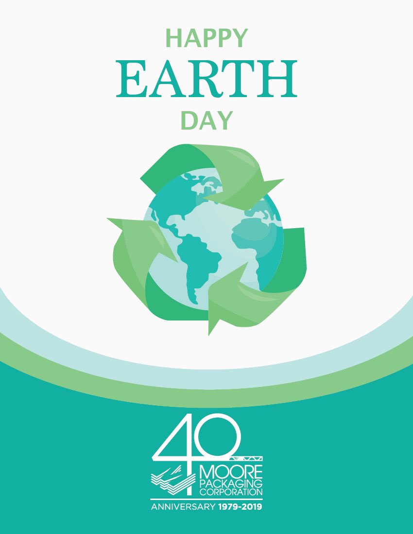 Responsibly managed corrugated packaging is good for the planet. Corrugated is 100% Renewable and Recyclable. #earthday2019 #recycle #corrugated #moorepackaging