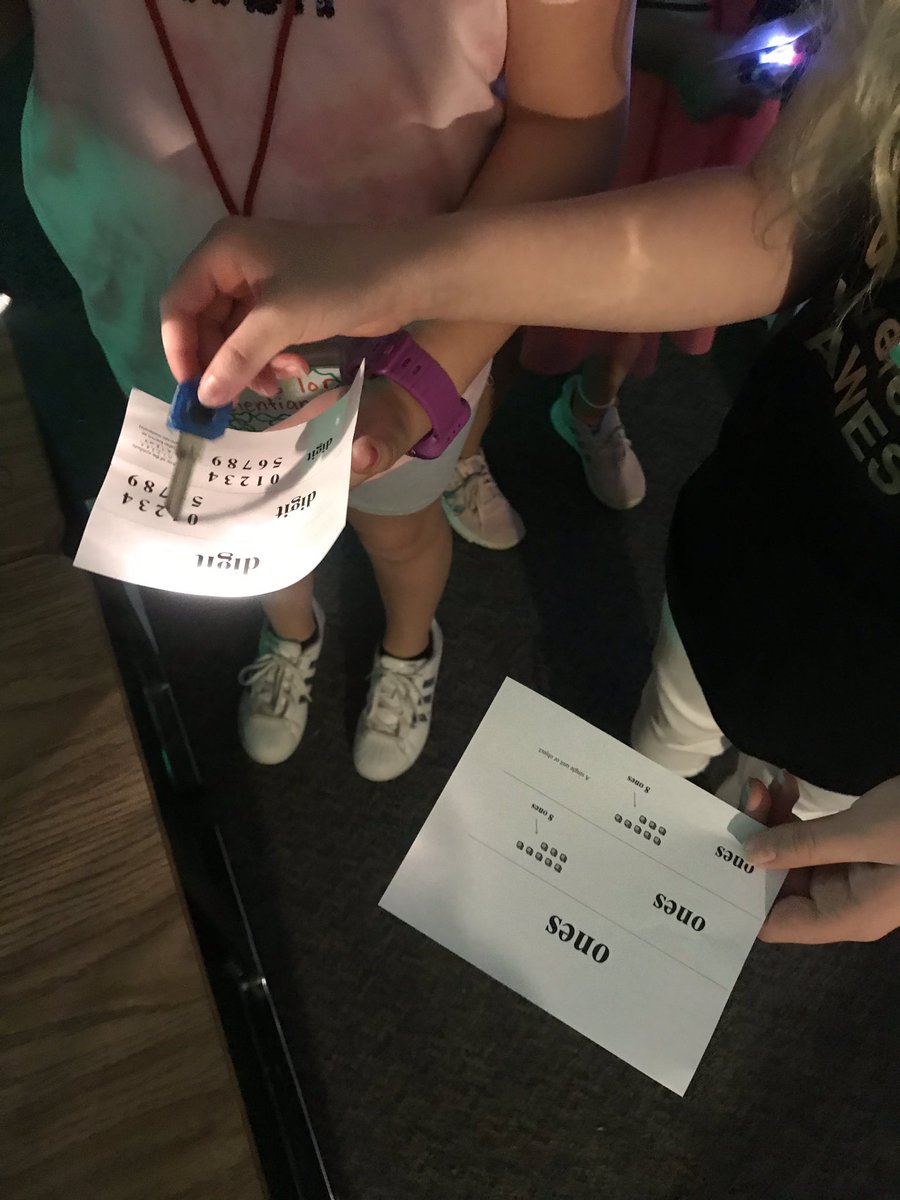 MrsColeLearns's tweet photo. We had a fun time with our word association game today. Students were given math vocab from the year and had to group them together and share the connection. We used our flashlights just like good campers would in the dark. Thanks @chartchicksedu for the idea! #mckpress #MyMISD https://t.co/k1Lug4Efts