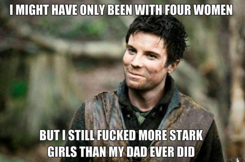 Gendry has still fucked more stark girls than his dad did - got season 8 episode 2 meme