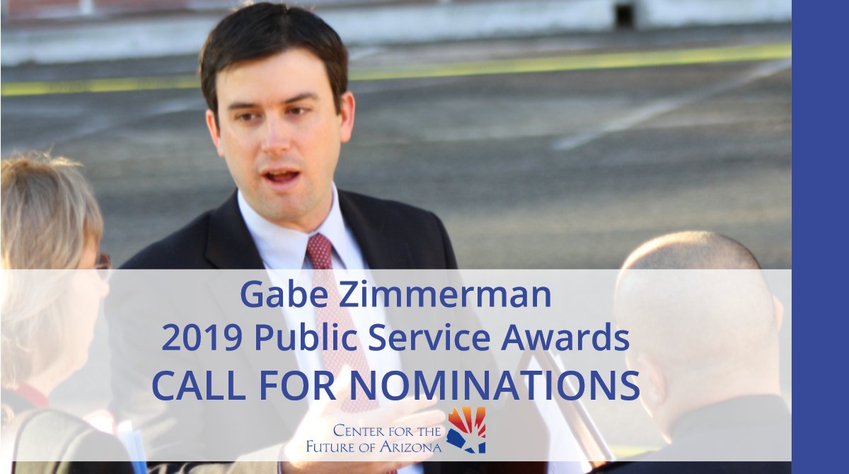 arizonafuture's tweet photo. Nominate a ⭐️STAR⭐️ public servant for our 2019 Gabe Zimmerman Public Service Awards! Tell us about a Community Builder, Emerging Leader or Civic Leader who makes an impact in #AZ: https://t.co/EcwzMEZzHi
#GabeZimmermanAwards #PublicService #CivicLeader https://t.co/igbHRXX5bb